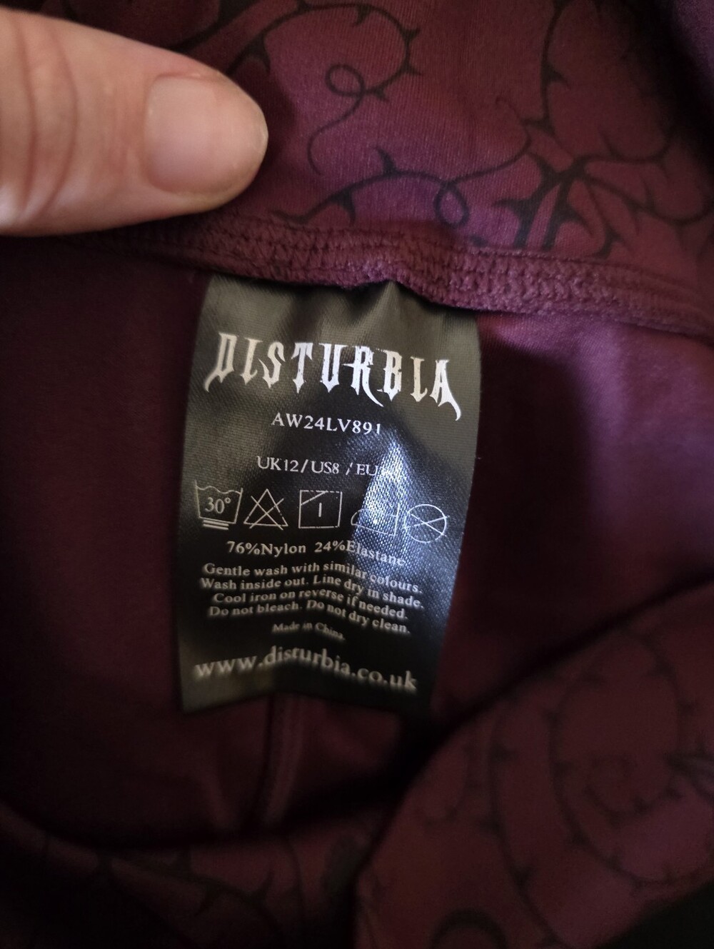 Disturbia Rosethorn Floral Print Athleisure Sports Set - Picture 2 of 12